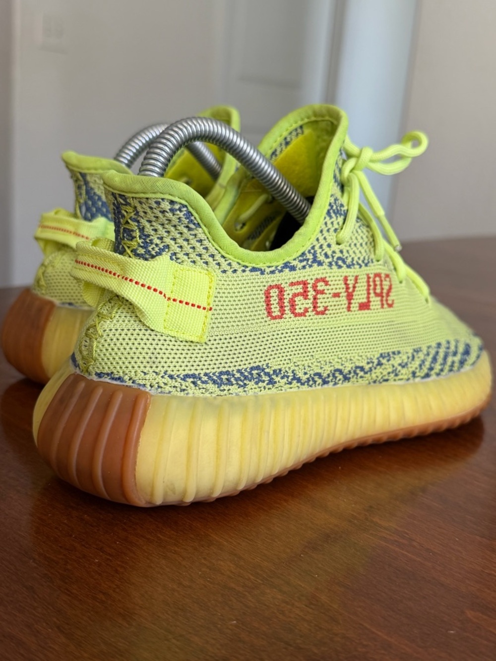 adidas Yeezy Boost 350 V2 Low Semi-Frozen Yellow Size 7.5 No Box “STAINED” - Picture 7 of 12